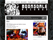Tablet Screenshot of boonsdalerecords.com